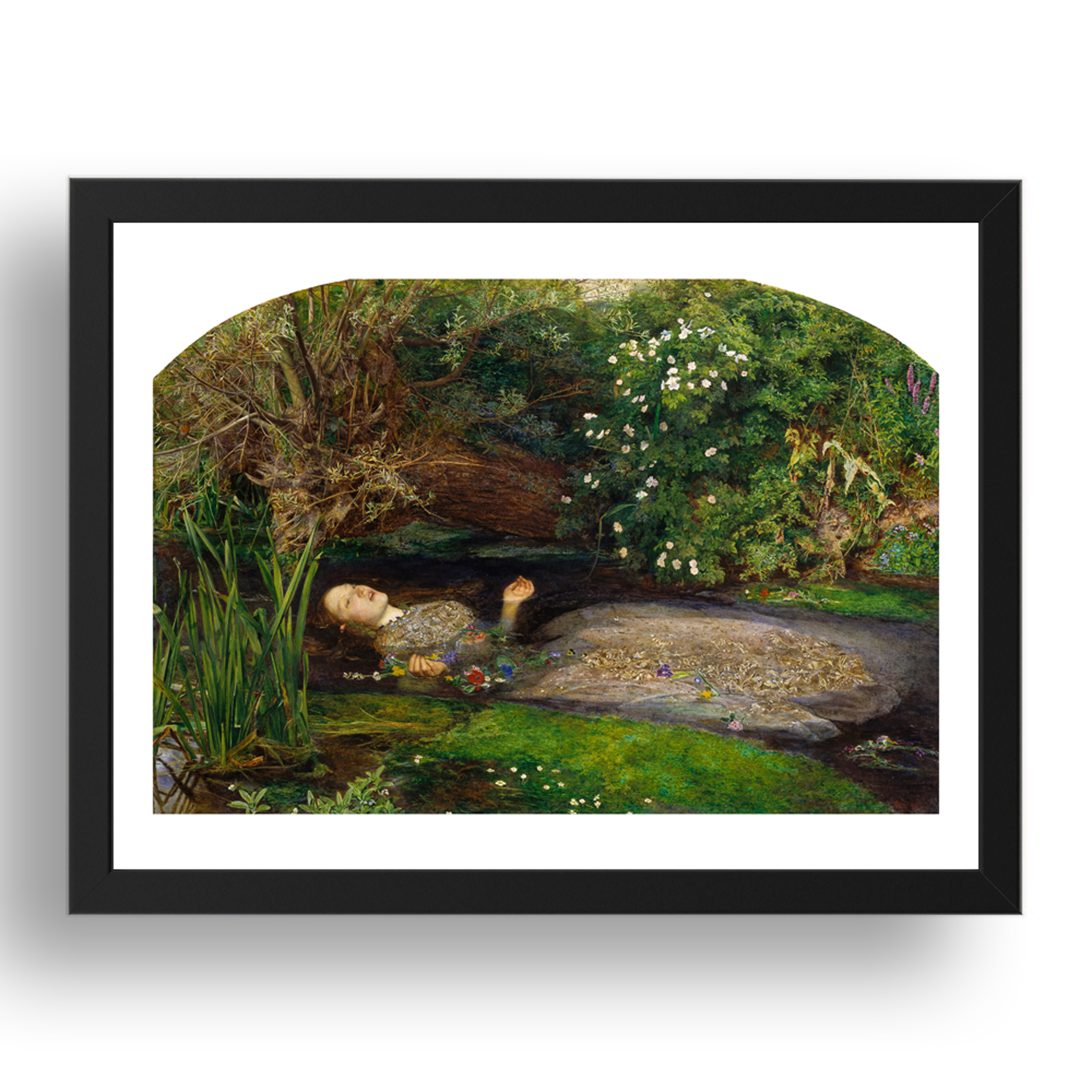 John Everett Millais - Ophelia [1852], A3 (17x13") Black Frame - Picture 1 of 1